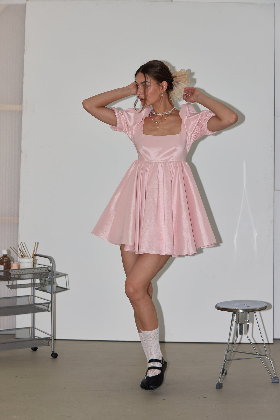 maison mini dress Maison Bandage Knit Mini Dress / Chocolate | MESHKI