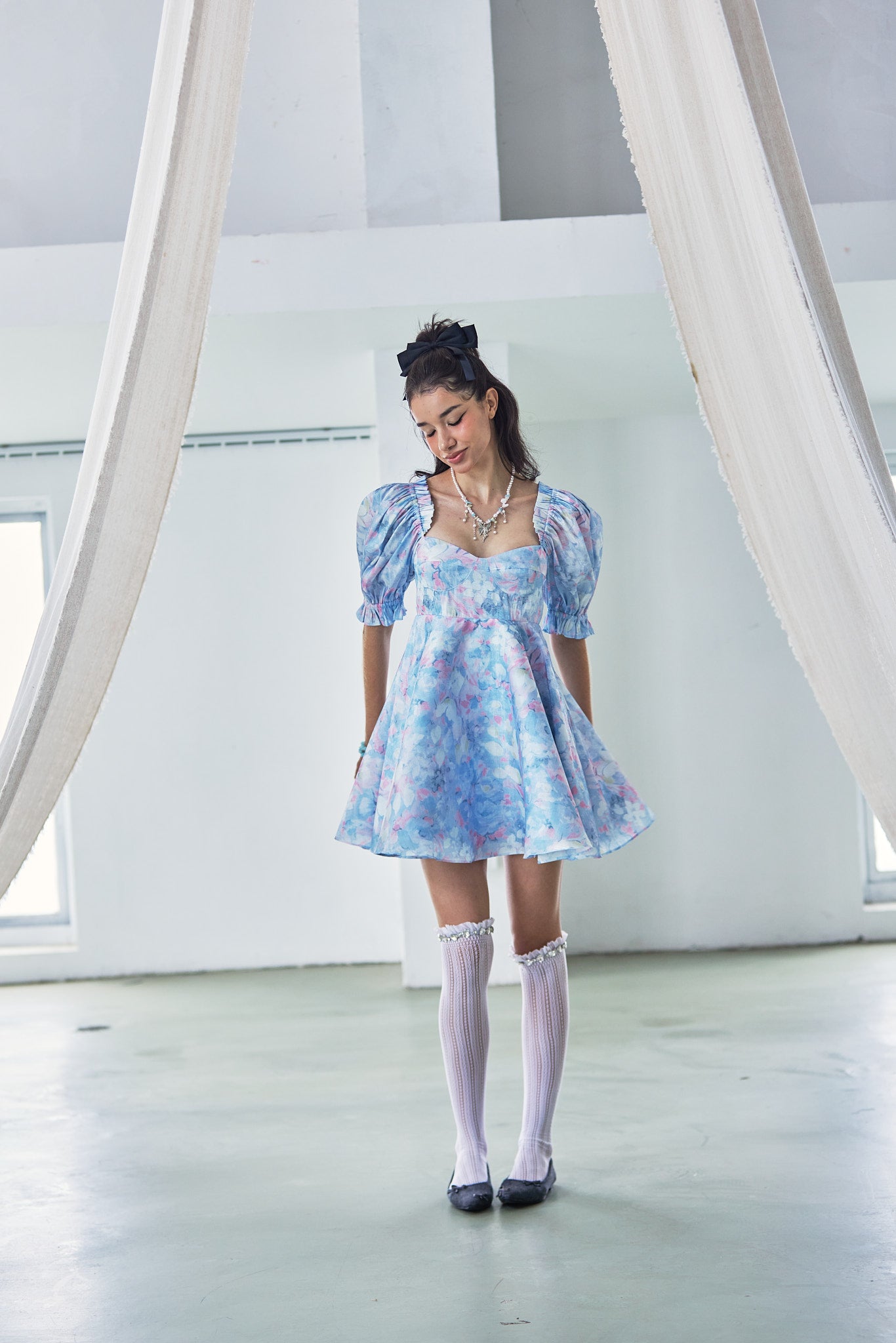 The Monet Parliament Dress | Mini Dresses | Selkie | curated by