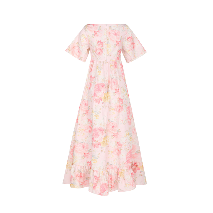 The Jane Dress in Baby Pink Garden