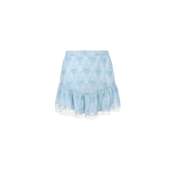 The French Boudoir Skirt in Blue Fantasy