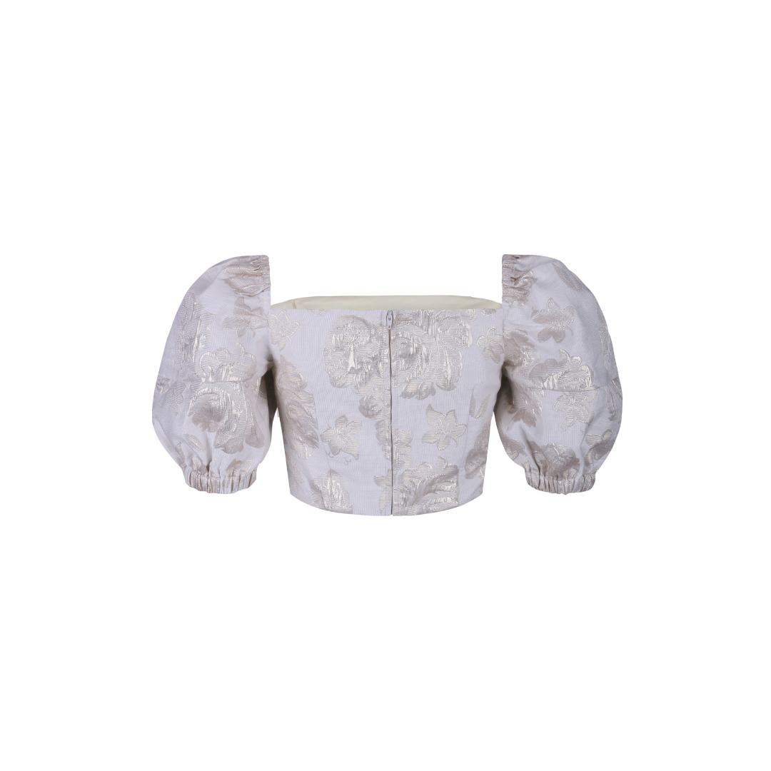The Dauphine Top in Golden Purple