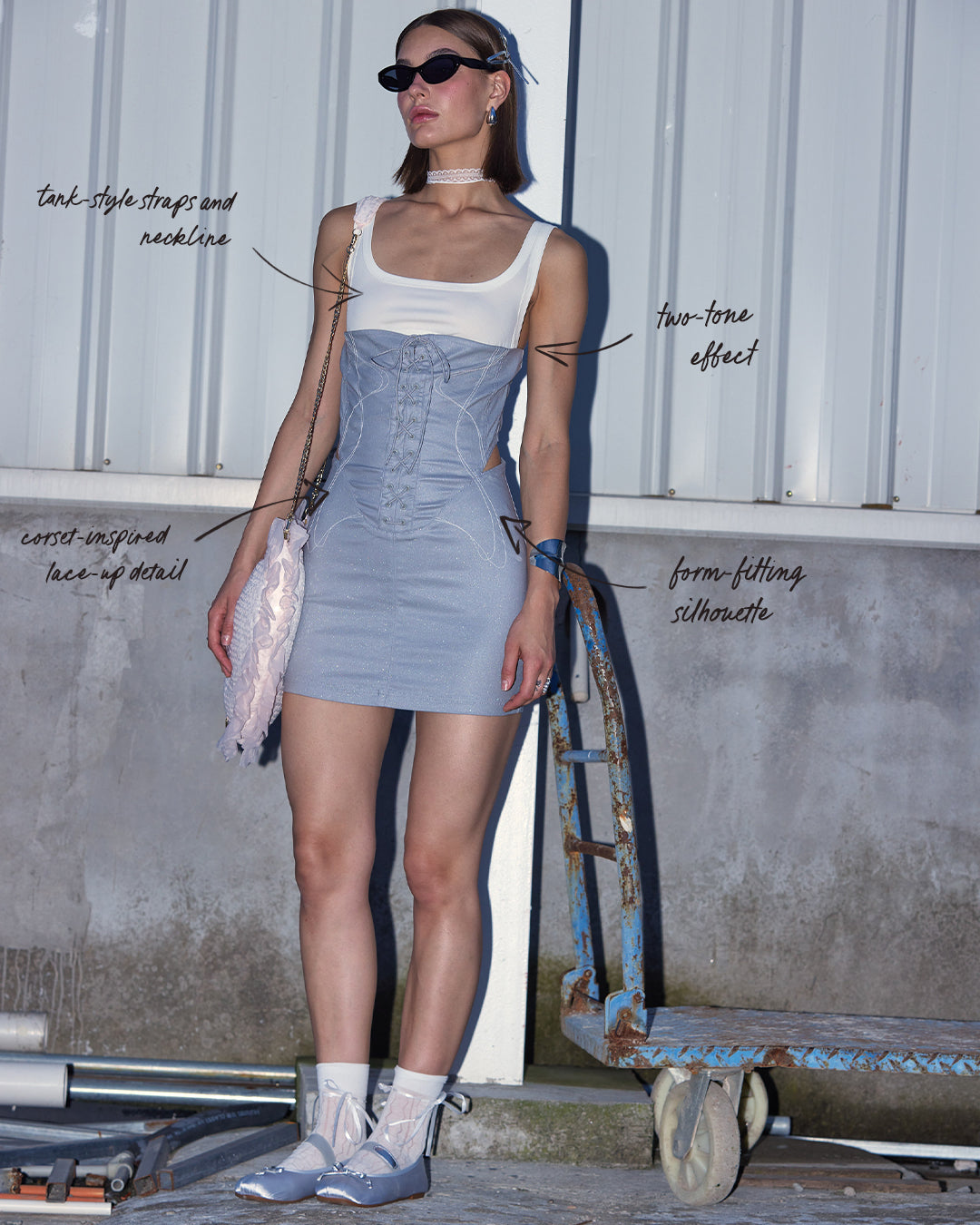 The Corseted Tank Mini Dress