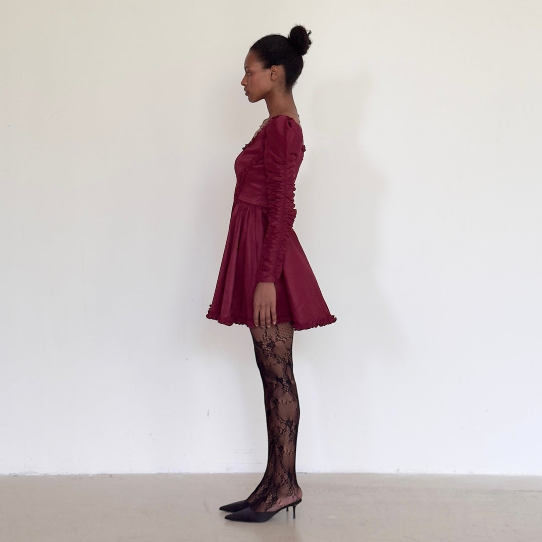 The Charlotte Dress in Cherry Jewel