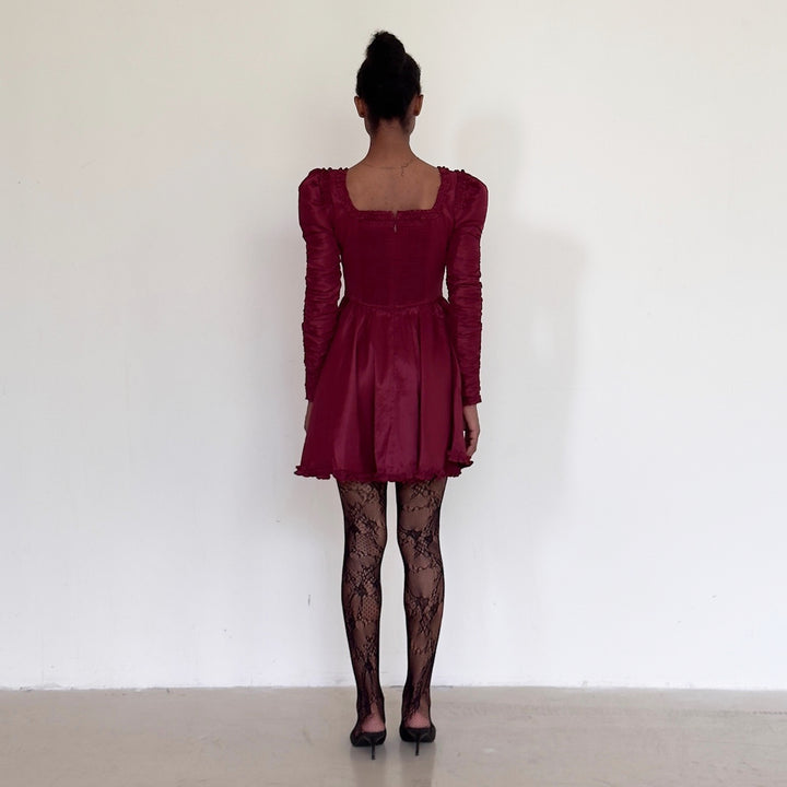 The Charlotte Dress in Cherry Jewel