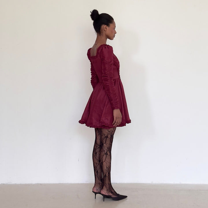 The Charlotte Dress in Cherry Jewel