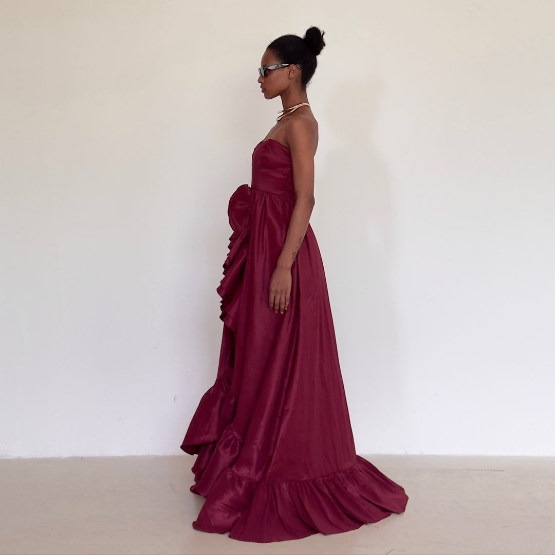 The Queens Dress in Cherry Jewel