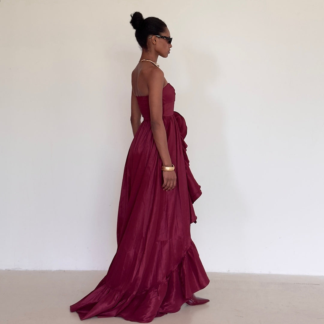 The Queens Dress in Cherry Jewel