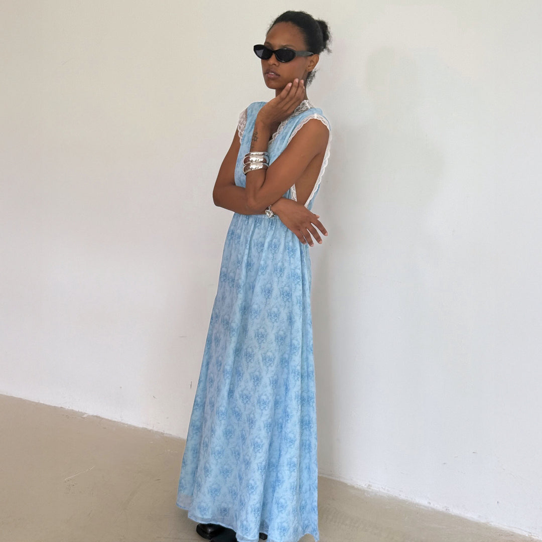 The Prarie Dust Maxi in Blue Fantasy