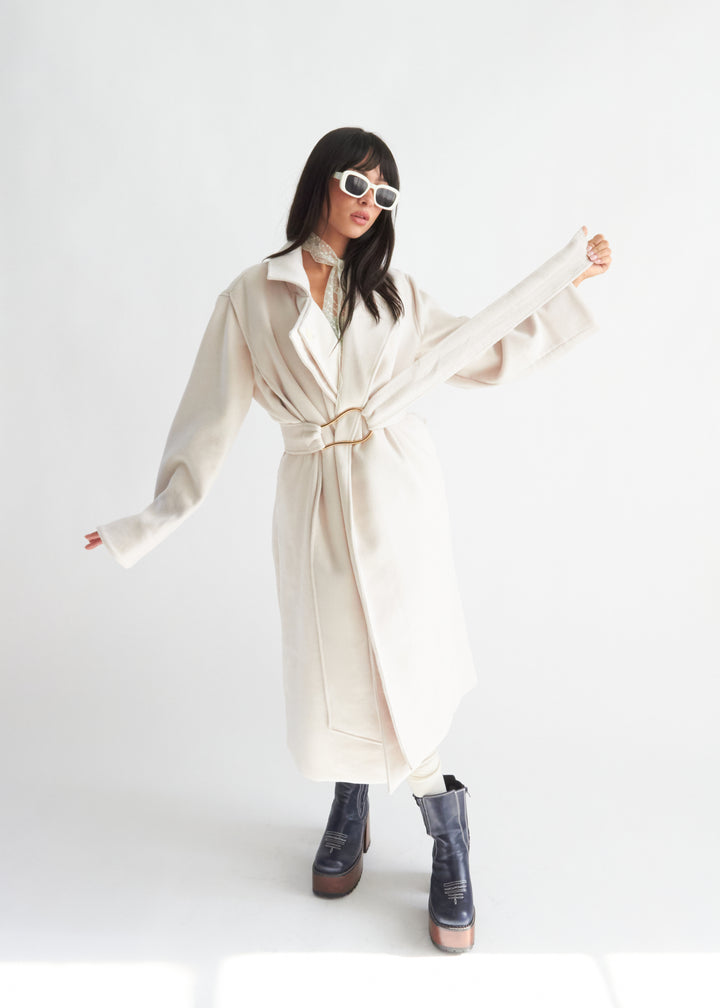 The Embrace Coat in Beige