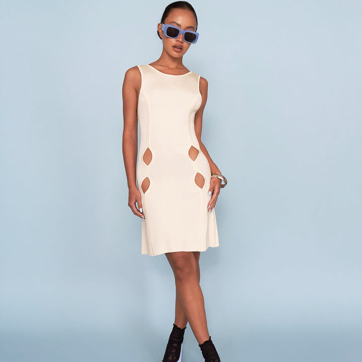The Charlotte Slit Knit Mini Dress