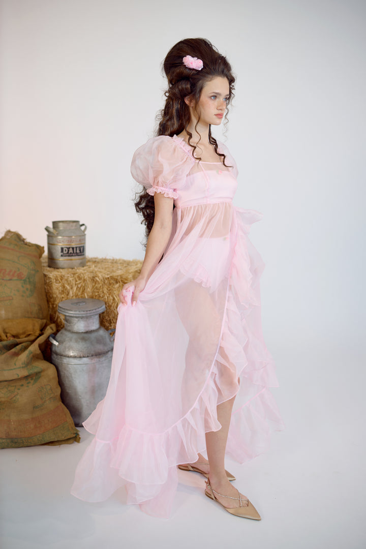 The Baby Soft Sheer Delight Ruffle Gown