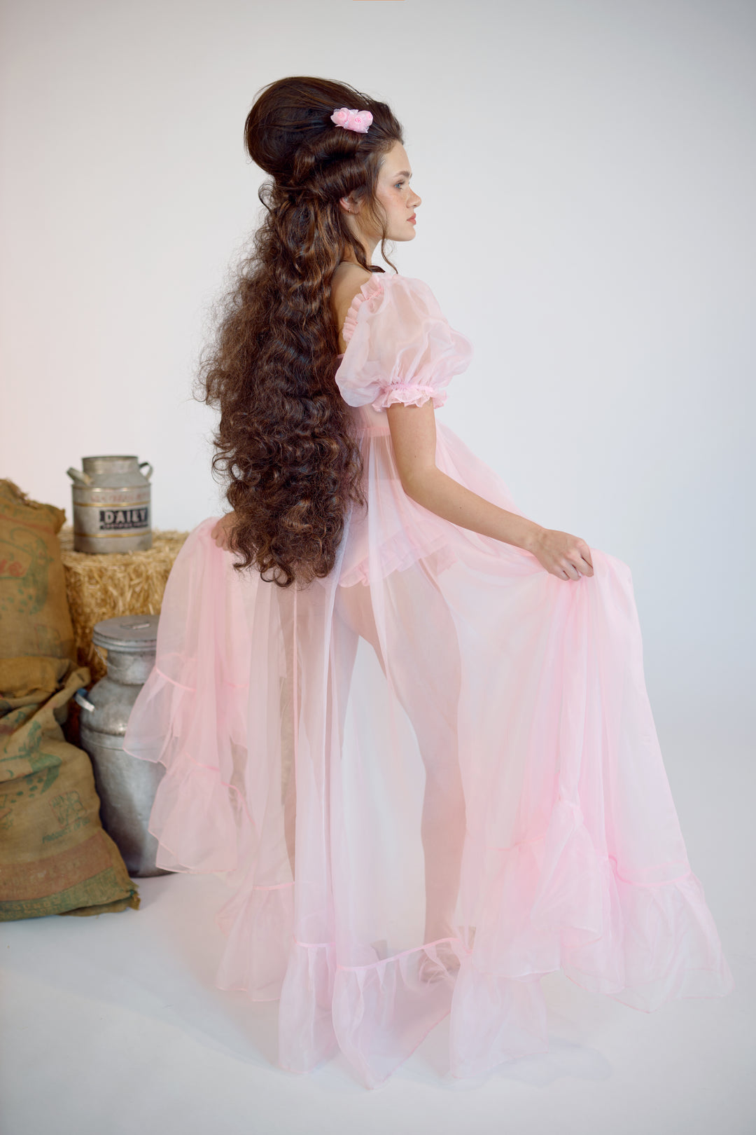 The Baby Soft Sheer Delight Ruffle Gown