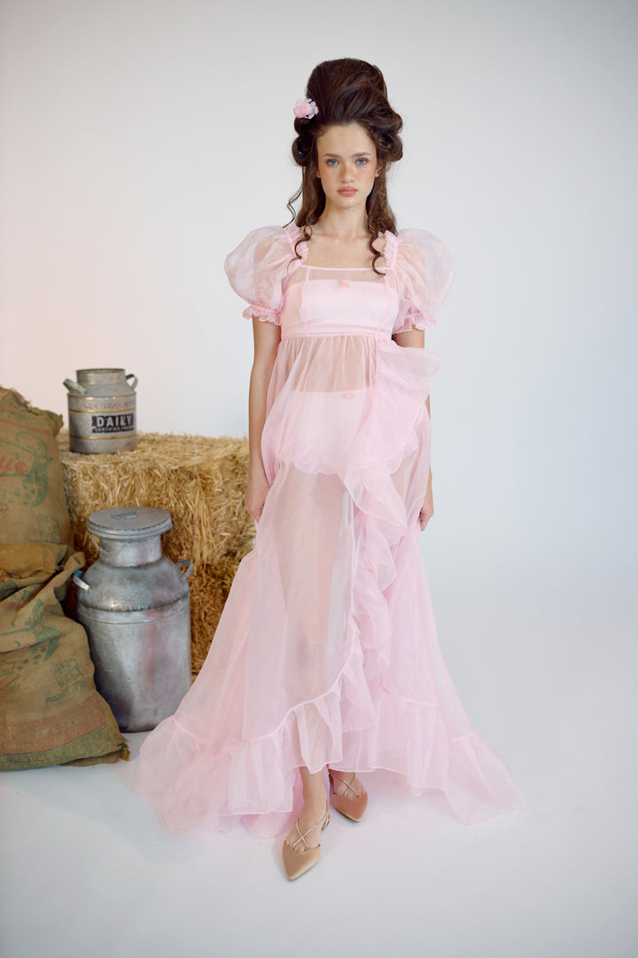 The Baby Soft Sheer Delight Ruffle Gown