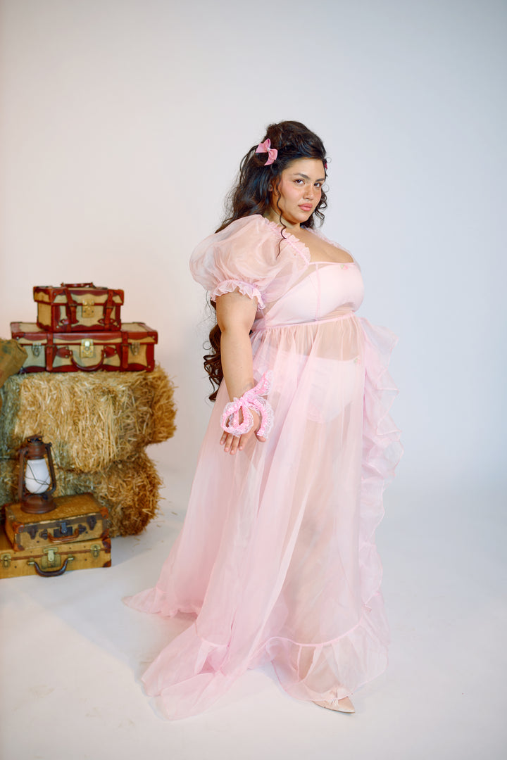 The Baby Soft Sheer Delight Ruffle Gown