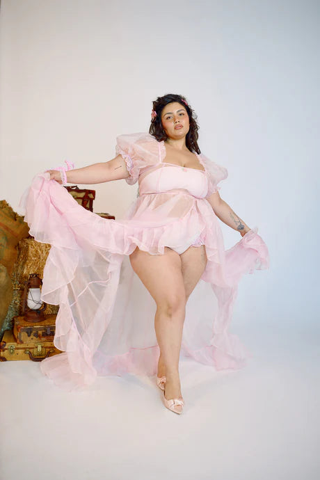 The Baby Soft Sheer Delight Ruffle Gown